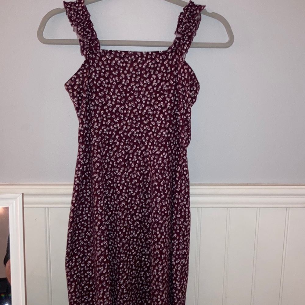Maroon Sundress - kids large but runs big